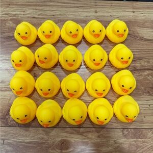 20 Yellow Rubber Duck Bath Toys